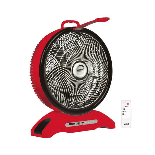 Rechargeable Table Fan with Remote & Light