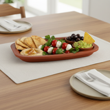 Refractory Clay Flat Rectangular Serving Tray 35 X 26 cm