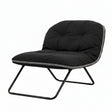 Foldable Lounge Chair Black