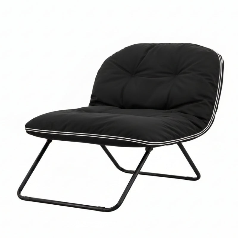 Foldable Lounge Chair Black