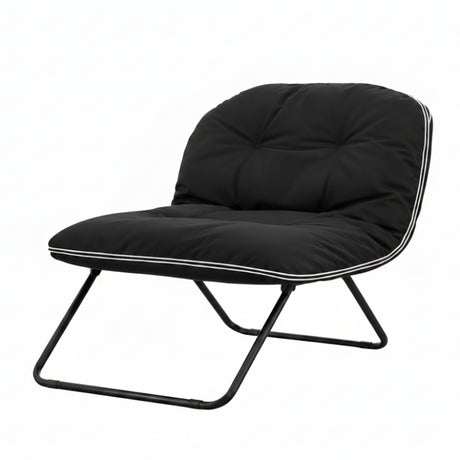 Foldable Lounge Chair Black