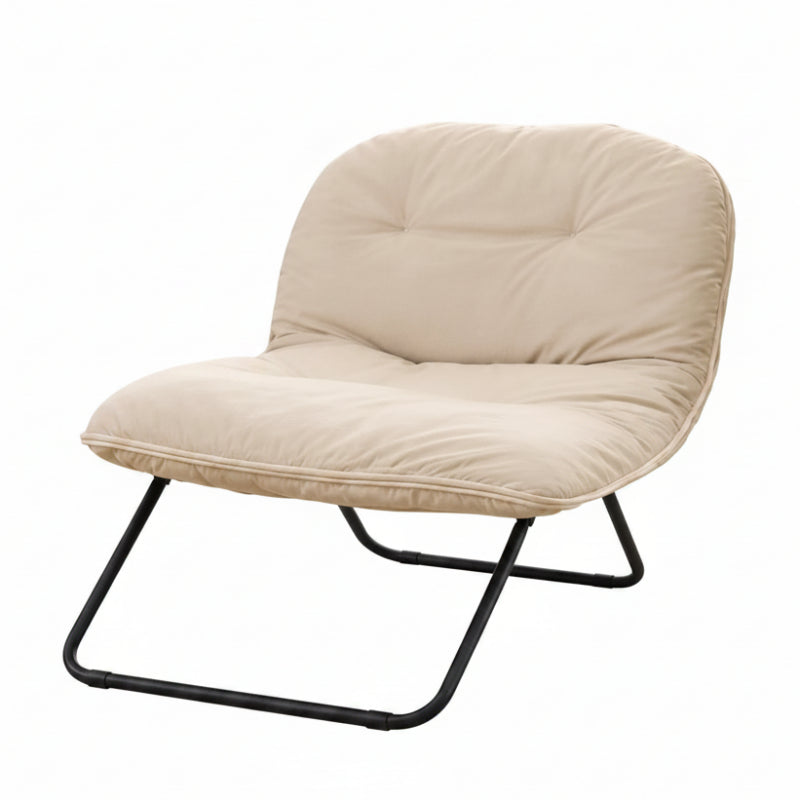 Foldable Lounge Chair Cream