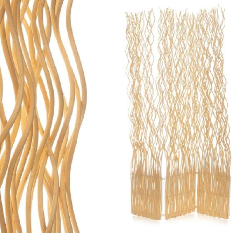 Folding Screen 3 Panels Natural