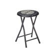 Folding Stool Pvc Matt Black Legs Quality