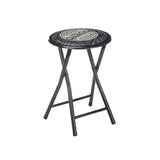 Folding Stool Pvc Matt Black Legs Quality