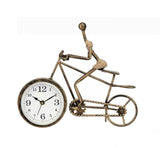 Forge Clock Bicycle African Woman
