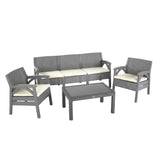 Garden Set Rattan For 5 Persons (Made in Turkey)