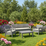 Garden Set Rattan For 5 Persons (Made in Turkey)