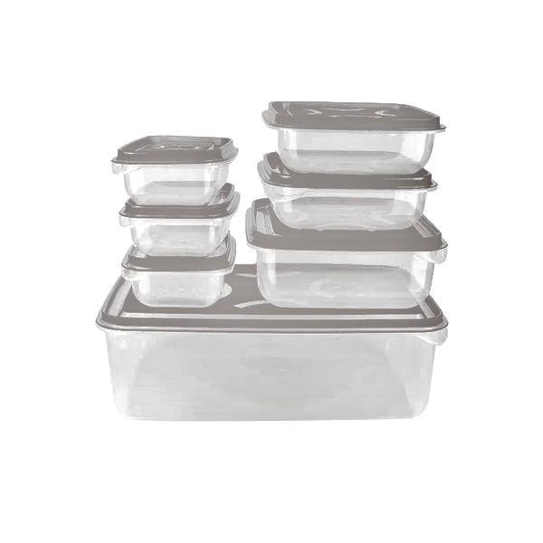 Food Container Set 6Pcs Grey