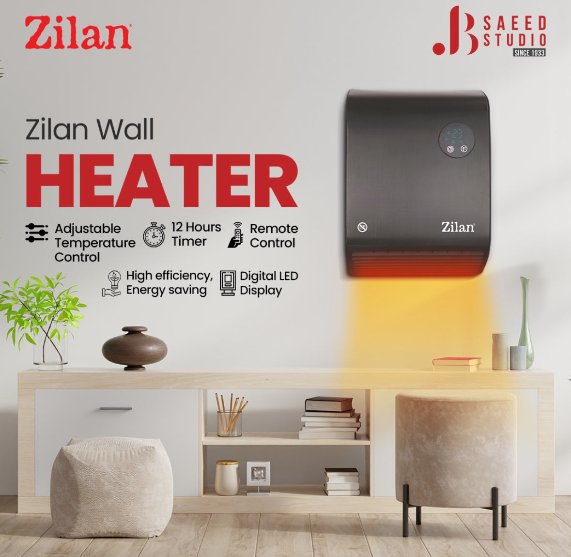 Efficient Wall Heater Fan Heater for Cozy Spaces Powerful Heating