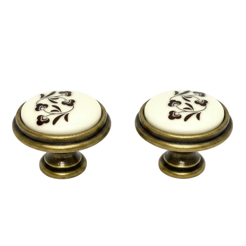 Drawer Knob Porcelain AB (Pack of 2)