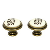 Drawer Knob Porcelain AB (Pack of 2)