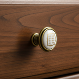 Drawer Knob Porcelain Antique Bronze