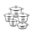 Korkmaz Stainless Steel Cookware 10 Piece Set Astra Pro