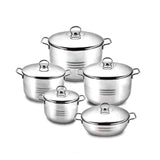 Korkmaz Stainless Steel Cookware 10 Piece Set Astra Pro