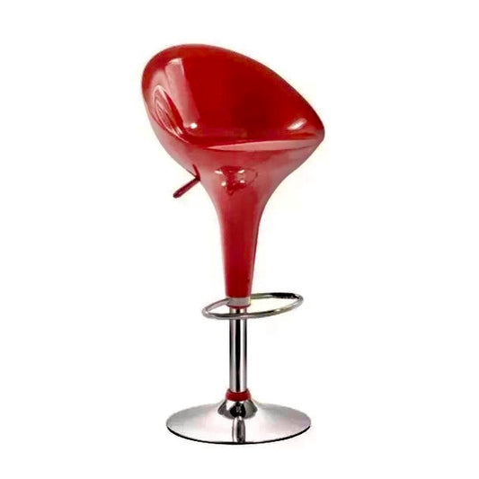 Bar Stool Adjustable Height Red