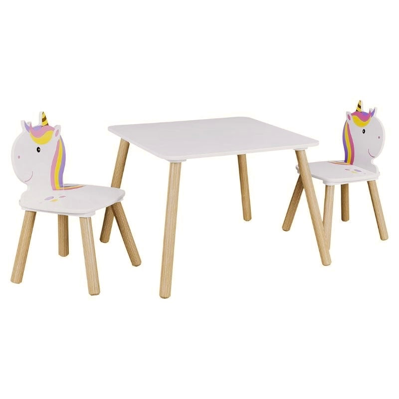 Unicorn Lily Table With 2 Chairs