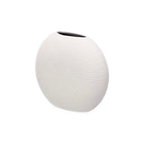 Ceramic Vase Circular 29cm White