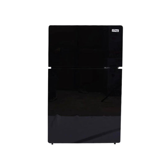 Double Glass Door Refrigerator Black