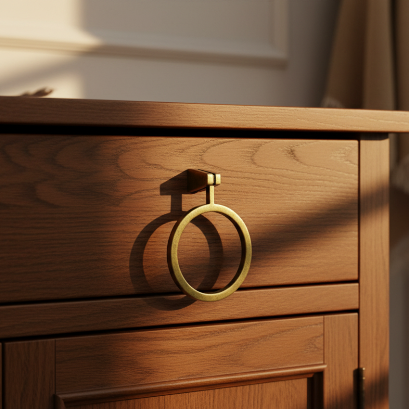 Furniture Handle Antique Brass 72mm