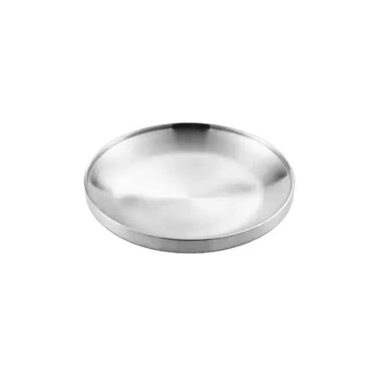 Round Fruit Tray Silver 23cm