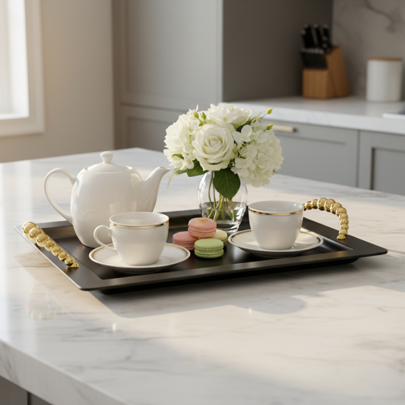 Rectangular Serving Tray Black
