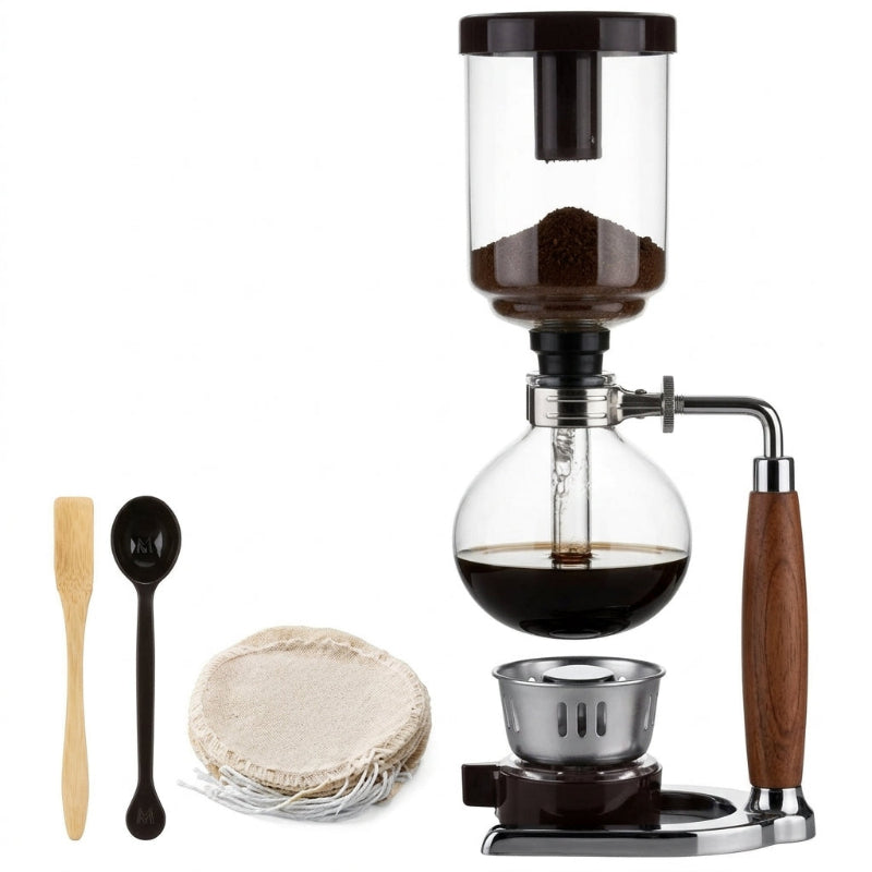 5-Cup Siphon Coffee Maker With Wooden Handle