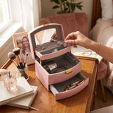3 Level Mirror Jewellery Box