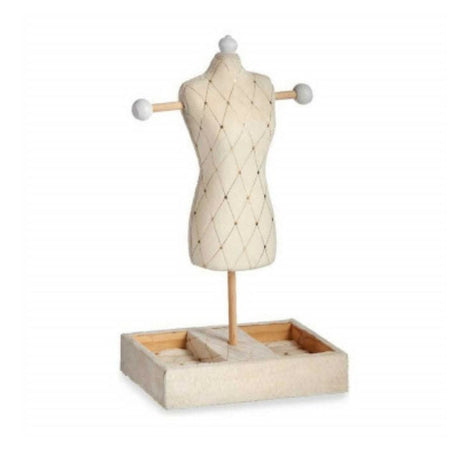 Gift Decor jewellery stand Rhombus Wood beige