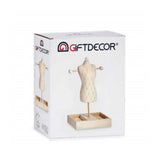 Gift Decor jewellery stand Rhombus Wood beige