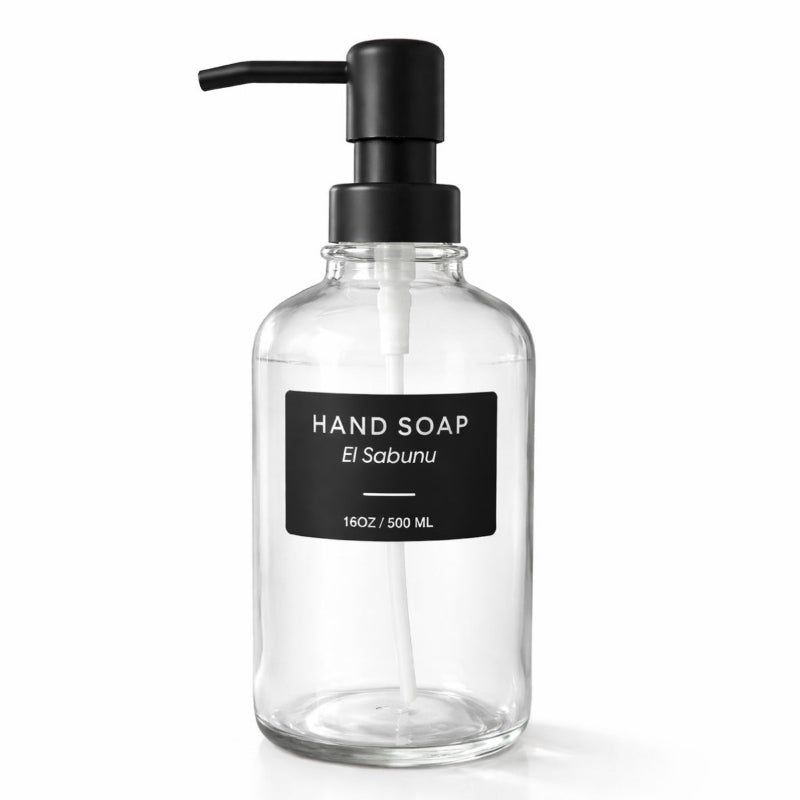 Glass Hand Soap Dispenser 500ml