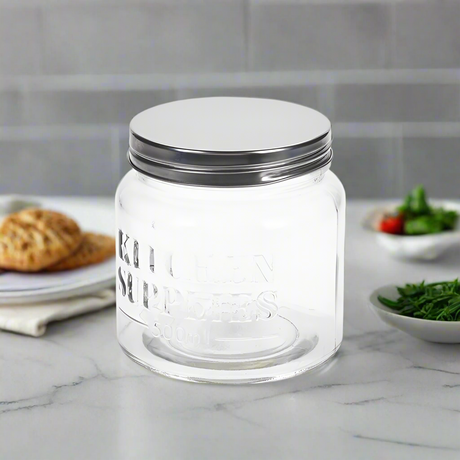 Glass Storage Jar With Lid 500ml