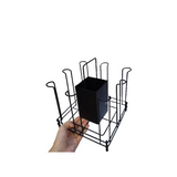 Glass And Spoon Stand Black