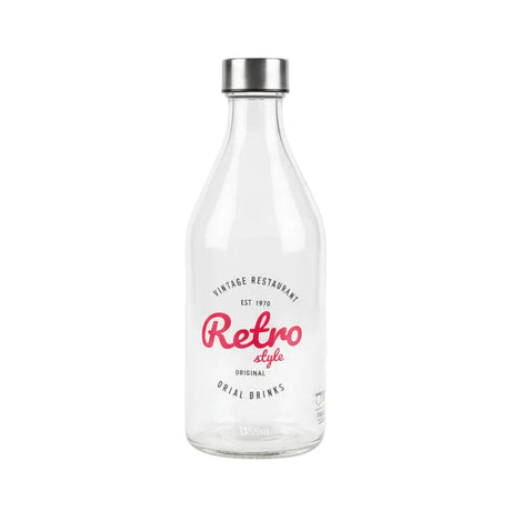 Glass Bottle With Steel Cap 1000ml