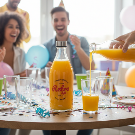 Glass Bottle With Steel Cap 1000ml