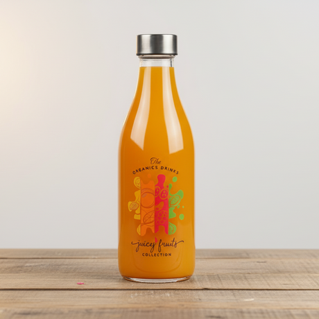 Glass Bottle With Steel Cap 1000ml