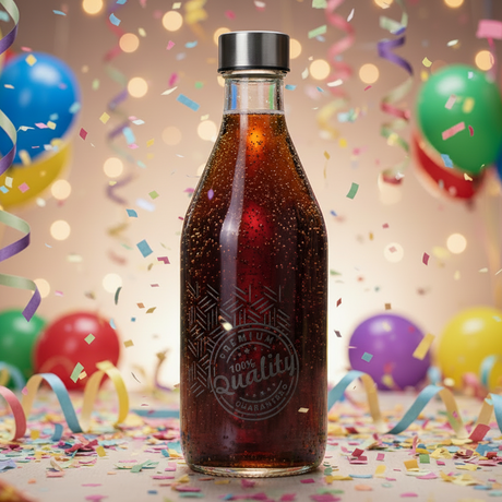 Glass Bottle With Steel Cap 1000ml