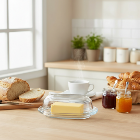 Glass Butterdish With Lid Basic