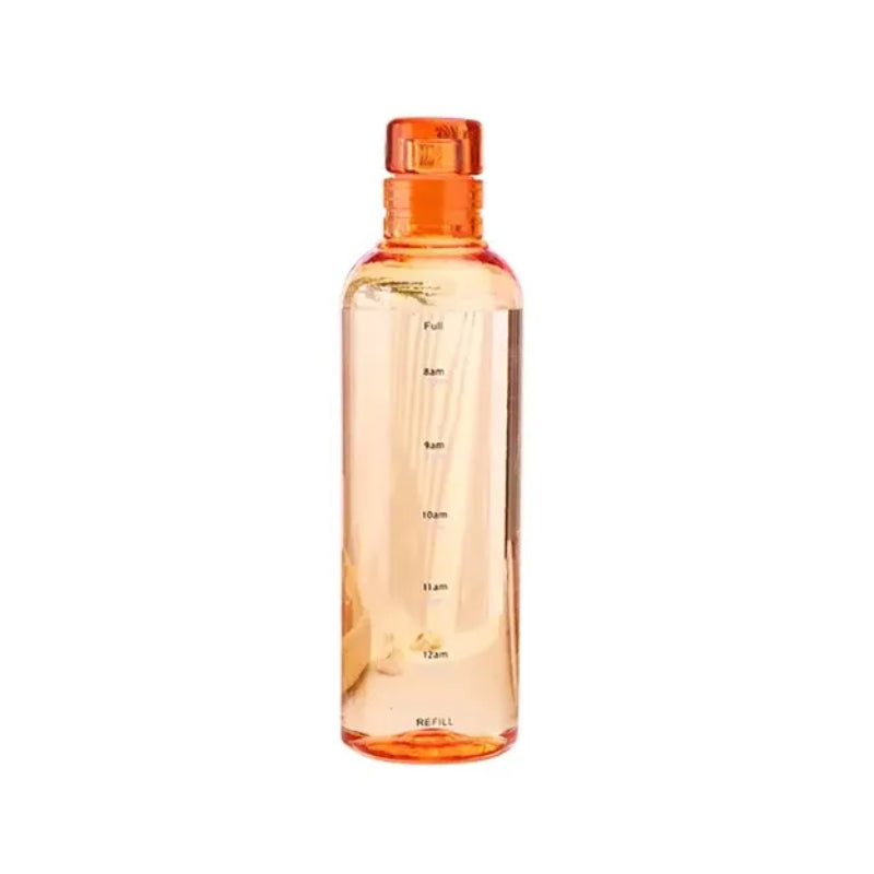 Glass Drink Bottle 550ml Orange