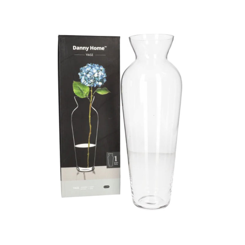 Glass Flower Long Vase 7.9 x 30 x 11cm