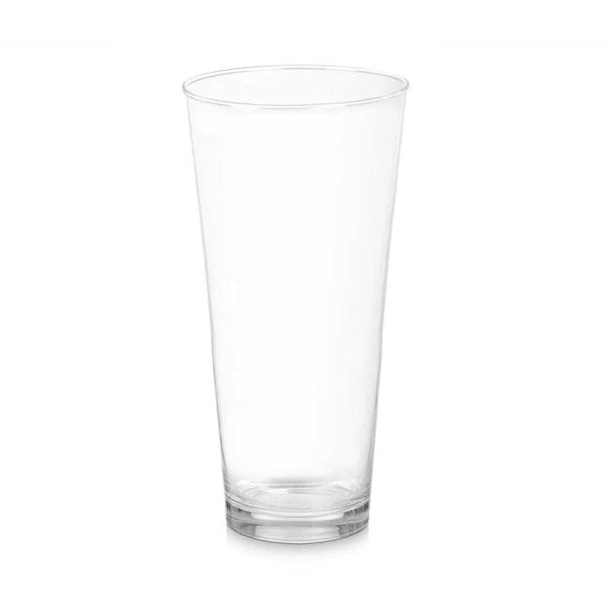 Glass Flower Vase Conical Neck 37cm