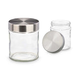 Glass Jar Round Steel Lid 300ml