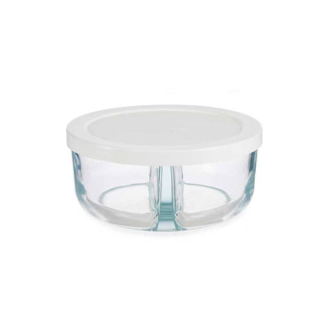 Glass Lunch Box With Fridge Divider 785ml