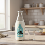 Glass Milk Bottle 1L