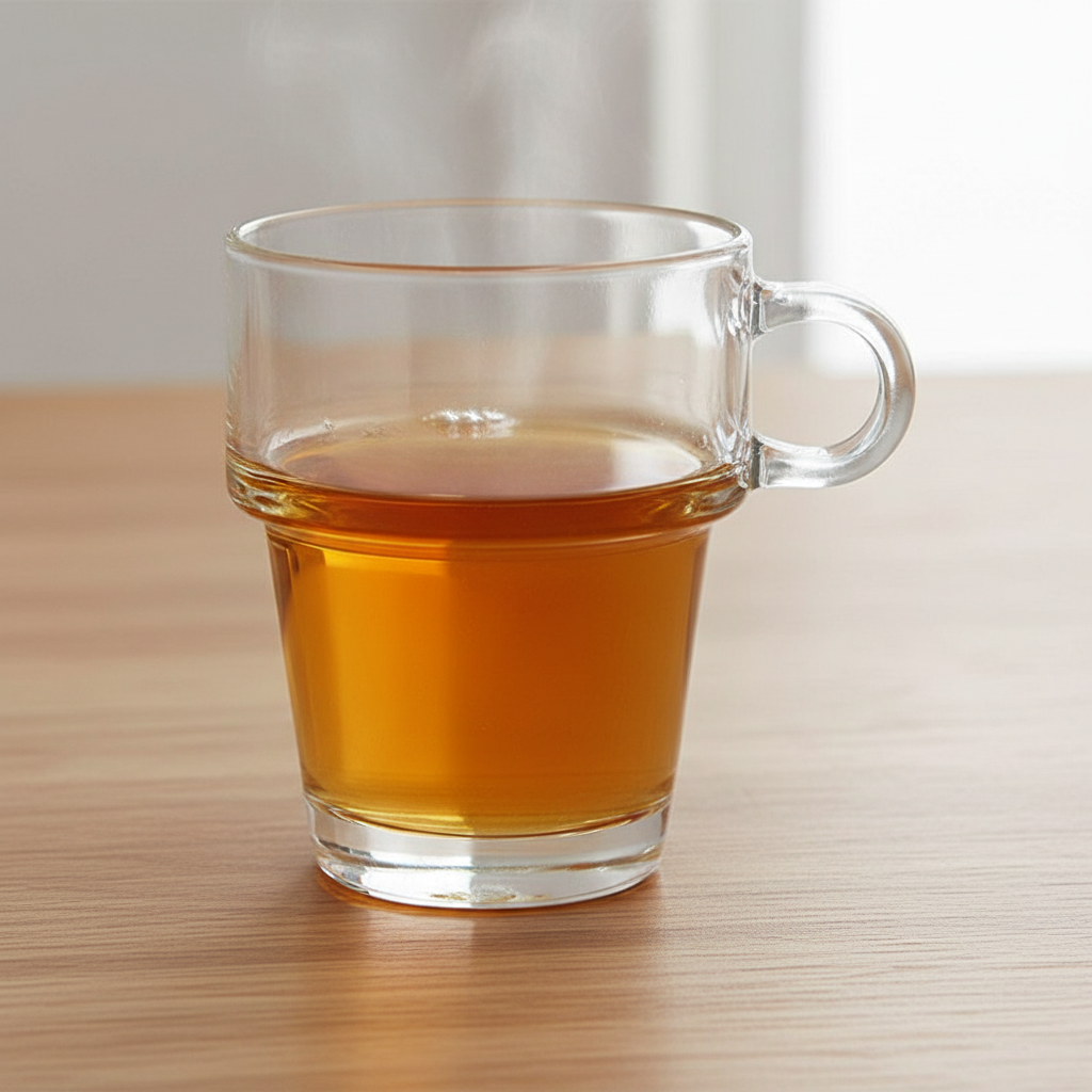Glass Mug Stackable With Handle 270ml