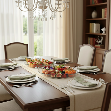 Glass Oval Serving Tray