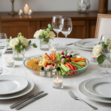 Borcam Glass Oval Serving Tray 25X19cm