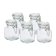 Glass Pot With Lid 90ml (Set of 5)