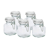 Glass Pot With Lid 90ml (Set of 5)