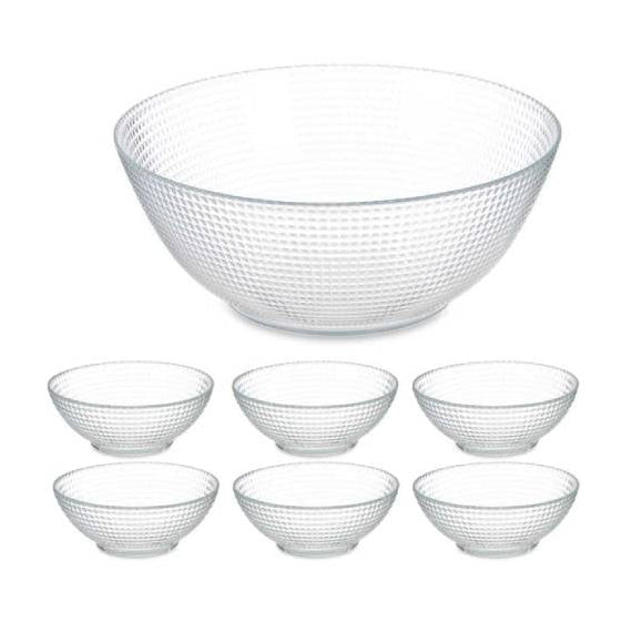 Glass Serving Bowl Set of 7pcs